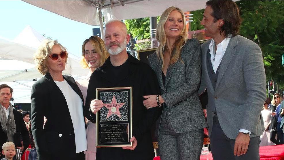 Ryan Murphy receives star on the Hollywood Walk of Fame.