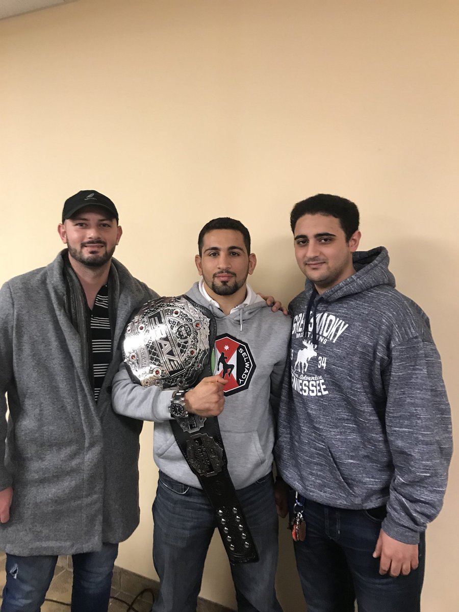 SpotOnTariq's tweet image. With the champ @selwadymma #BraveMMA