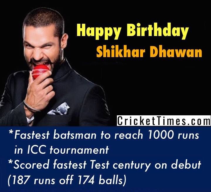 Happy Birthday, Shikhar Dhawan  