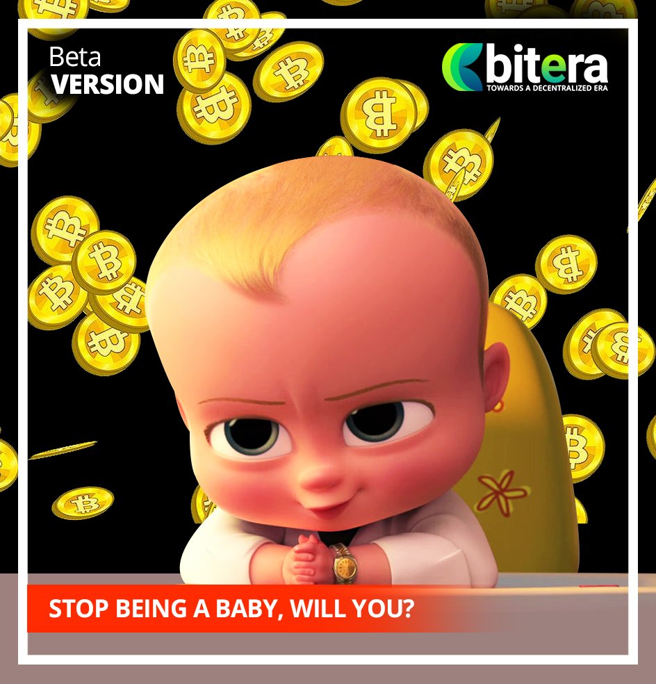bitera_exchange's tweet photo. #Dare to be your own #boss. Dare to be #rich.

➡➡ https://t.co/kaig4lZU6q

#Bitera #We_Love_Banks_LOL #cryptocurrency #bitcoin #blockchain #crypto #btc #airdrop #trading #mining #ripple #altcoin #Exchange #HODL #hodling #bigdipper #bossbaby #boss #babyboss https://t.co/tVTgKGHAip