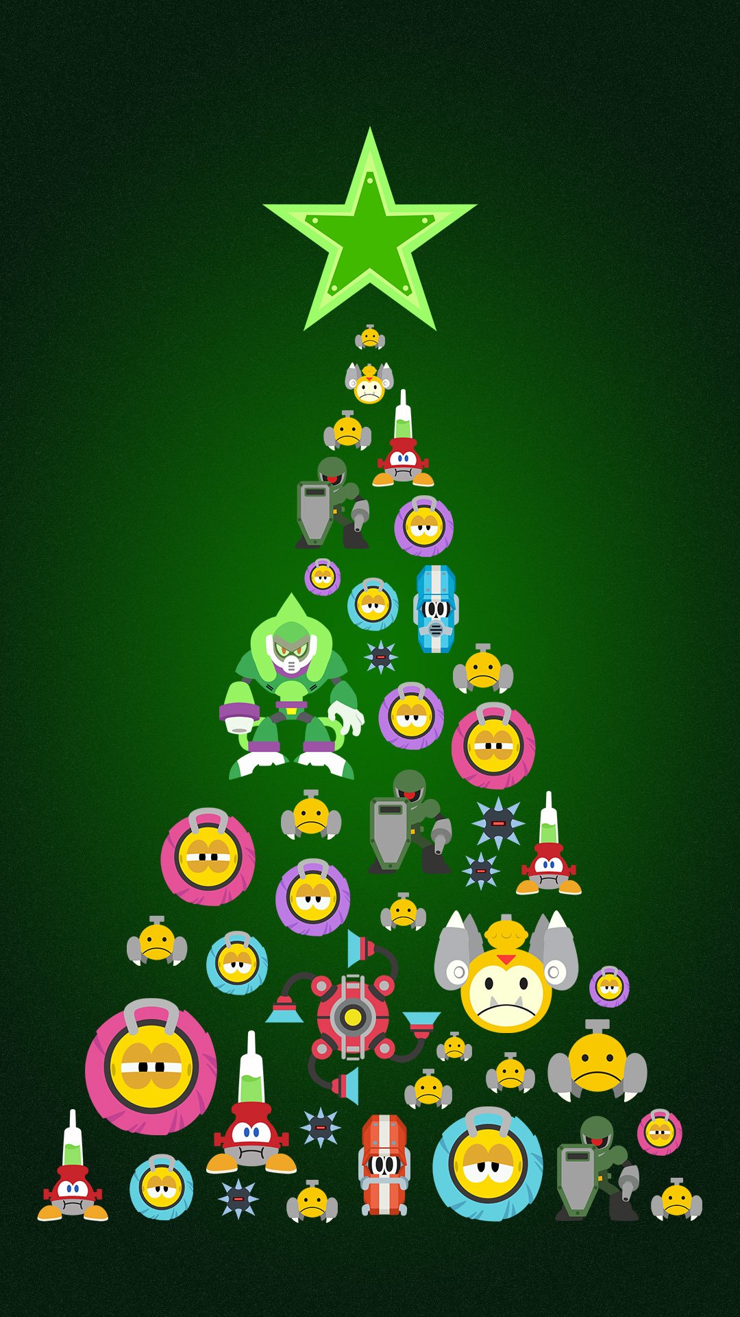 Rockman Unity 今回プレゼントしたクリスマス待ち受けはブロックマンメインですが 他のボスのクリスマスツリーが欲しい と言う方は ロックマン11推しボス をつけて欲しいボス名をつぶやいてください 推し度によって次のプレゼントを決定します