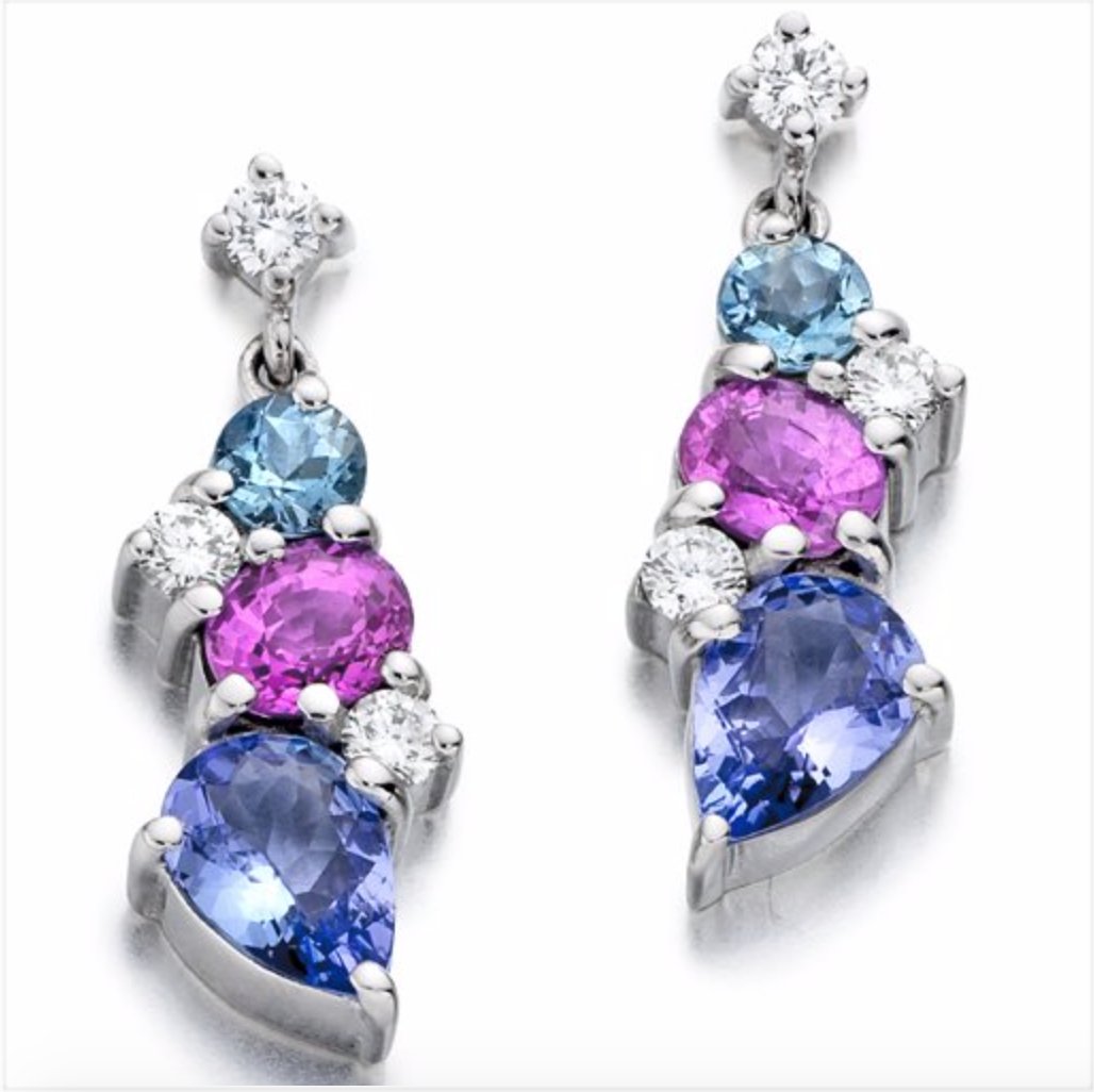 Beautiful combination Sapphire,Tanzanite, Aquamarine and Diamond . 
#tanzanite #diamond #sapphire #aquamarine #tanzaniteearrings #diamondearrings #sapphireearrings #aquamarineearrings #earrings #earringswag #earringsoftheday #earringsaddict #earringstagram #jewelry #jewelrymaking