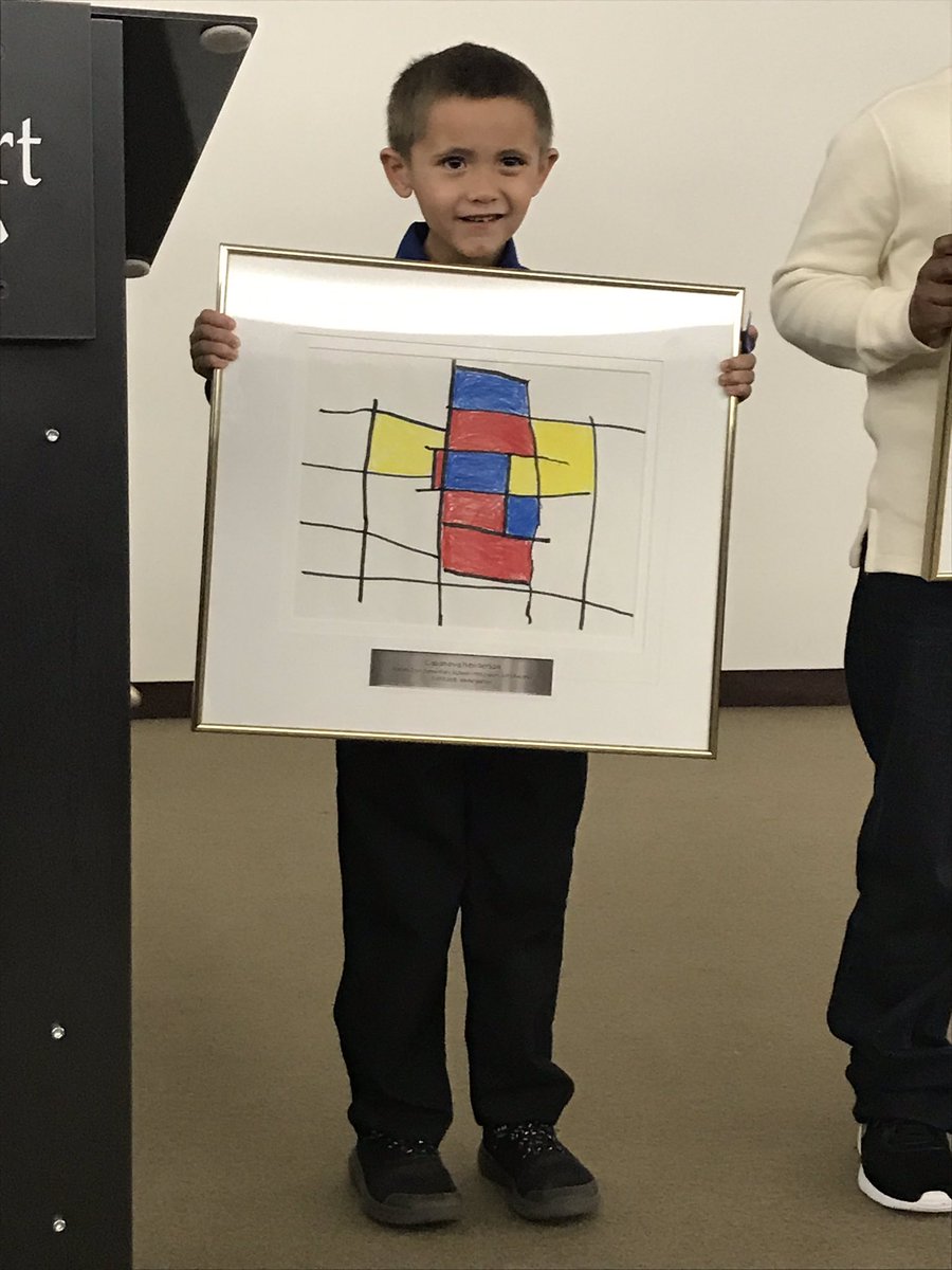 GuynnShay's tweet photo. Look at very our Kindergartener Cassanova H.! His very own MAGNIFICENT artwork was purchased at FAFO and used to go on the invite for tonight’s celebration at the Appleton Museum. We are so proud of him and Ms. Eason!! @drheidi2007 @Grantham_Greats @BenWhitehouse98 @MCPSFineArts https://t.co/Ru83DiIpj3
