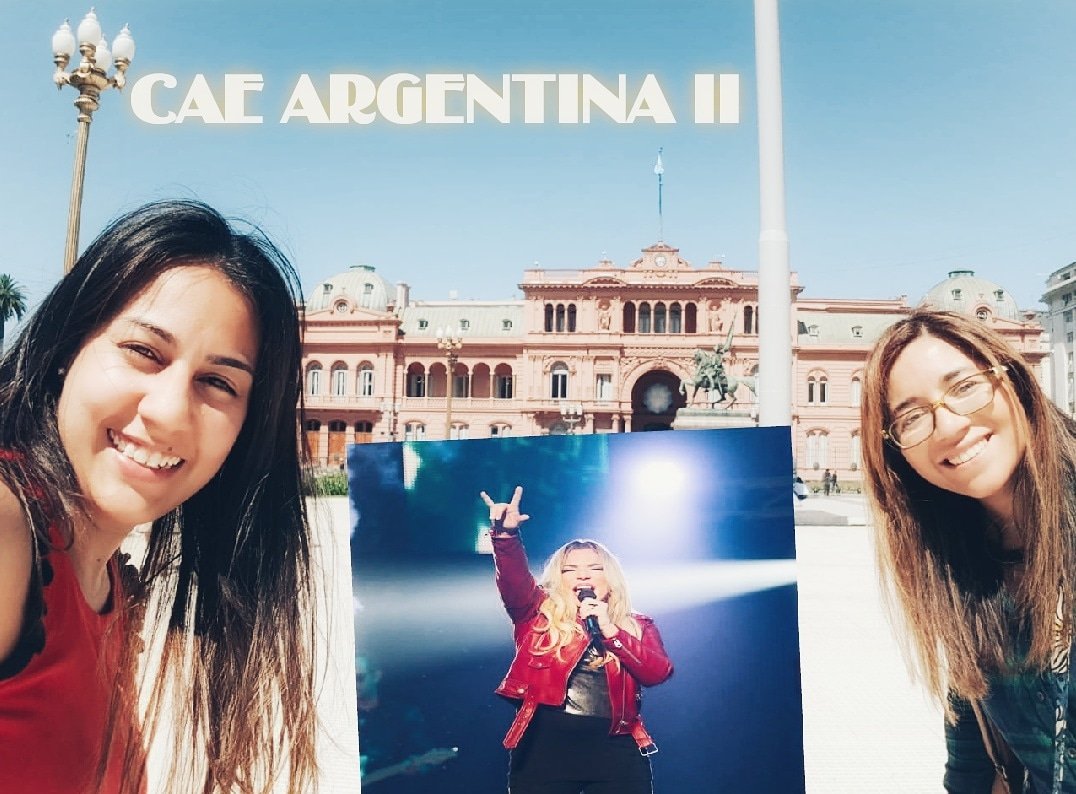 CaeArgentinaII's tweet photo. Bueno en lo que llegas a Argentina @EdnitaNazario nosotras improvisamos @La_Gongorita @sol_fer93 jajaja 
#YoSoyCAE #EdnitaEnArgentina #caeargentina2 #ednitaencasarosada #noesmontaje #familiaCAE https://t.co/xaeLSrEErs