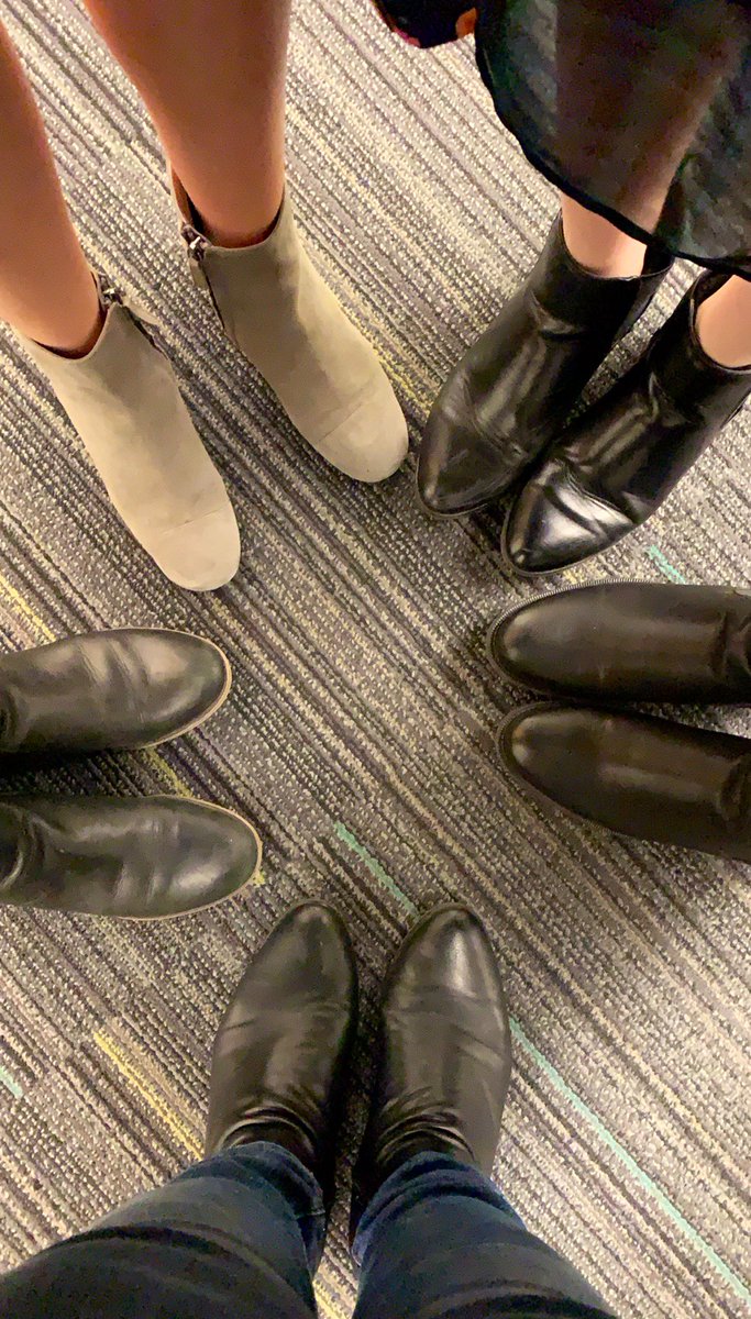 The girls and I matched yesterday and we got full points on our presentation! #winning #booties