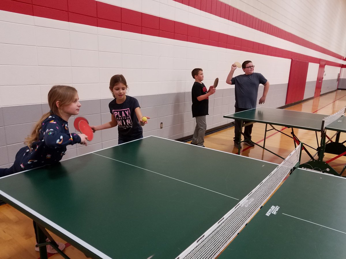 MayvilleSD1's tweet photo. MMS physical education classes started a tetherball and table tennis unit today! #mayvillecardinals #cardinalpride #phyedfun https://t.co/LINsJMzfuC