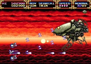 GleyLancer has one of the best ost on the sega genesis and one hell of a good Shoot em up. This megadrive exclusive has a badass anime opening cutscene, fast pace gameplay, and all you could love. It's not the best of the genre on the console but finding it on wiiware was a treat