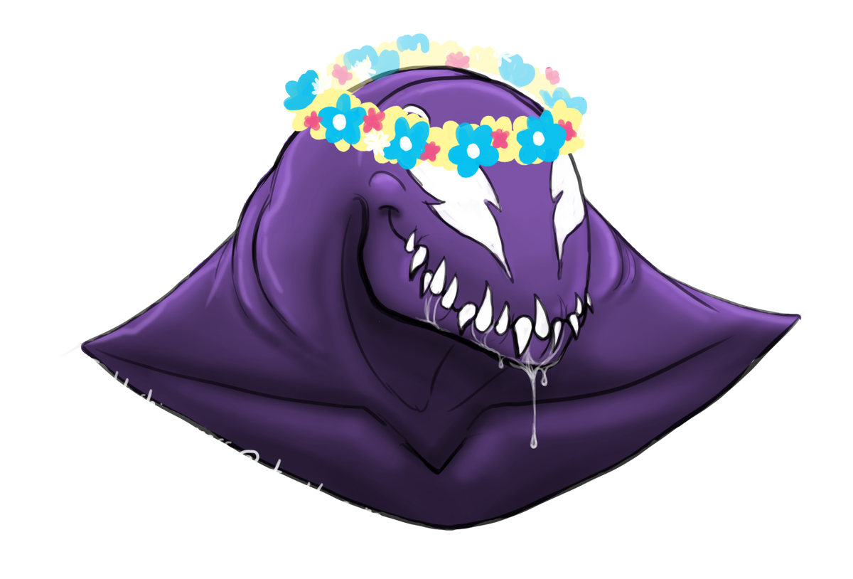 a_blushing_mess's tweet photo. Transparent Flower-Crown Venom <3
#venom #flowercrown #flowers #cute #SFW #ABMart #ablushingmess https://t.co/rD05NnzarN