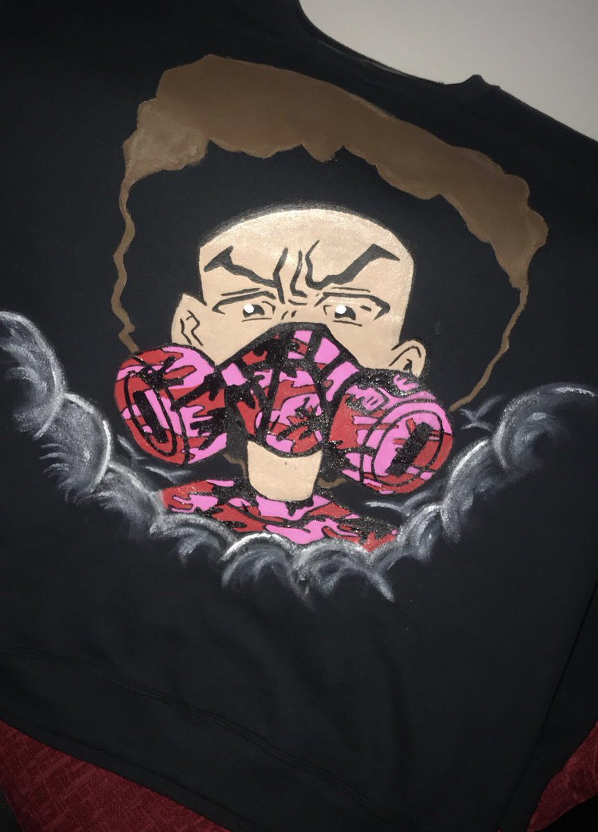 TraeHarris_'s tweet photo. Newest drop๐ฅ๐ฅCustom Huey sweatshirt. DM for customs and pricing.
#Supportblackbusinesses
#Supportblackart
#Handpaintedapparel https://t.co/xMoTL5IiKn