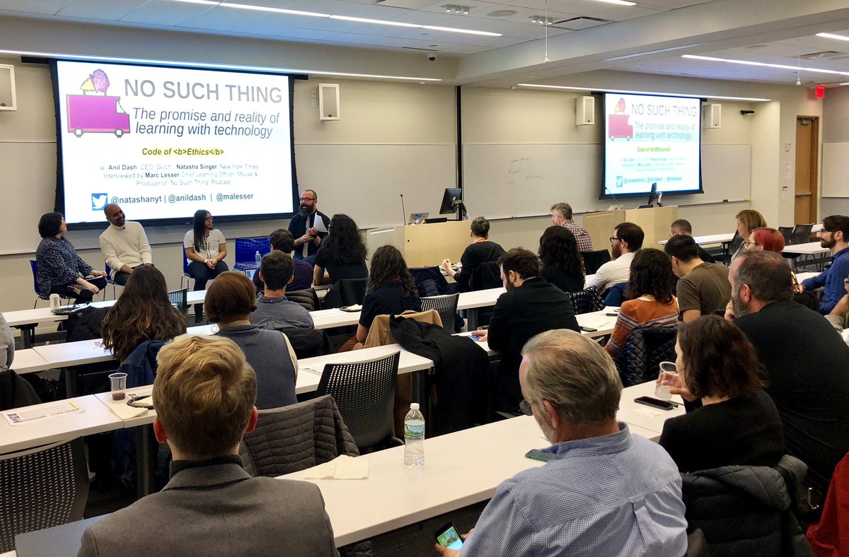To celebrate #CSEdWeek, we’re thrilled to be with our friends at <a href="/csnyc/">CSNYC</a> to talk ethics in tech with <a href="/anildash/">anildash.com</a>, CEO of Tech:NYC member Glitch, <a href="/natashanyt/">Natasha Singer</a>, Brenda Encarnacion, and <a href="/malesser/">Marc Lesser</a>!