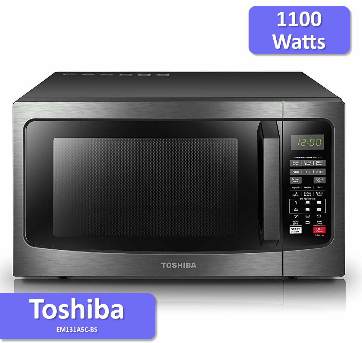 UsefulHomeGadgs's tweet image. Toshiba / EM131A5C-BS
1100 watts with 10 power settings, clock, and kitchen timer
#toshiba #microwaves #kitchenhelpers
tinyurl.com/y7ckonne