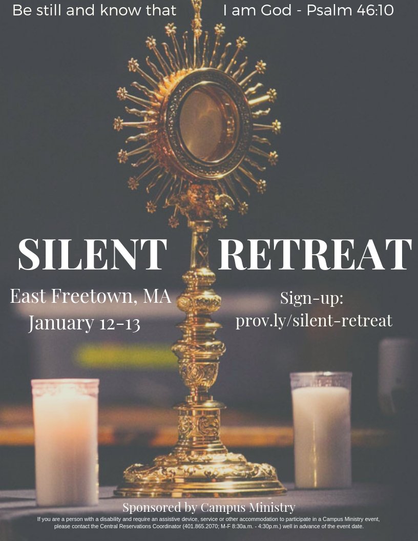 Not a fan of icebreakers and small groups? Want to spend more time with Jesus? Sign up for PC's first ever SILENT RETREAT at prov.ly/silent-retreat today!