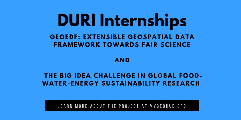 MyGeoHUB_'s tweet photo. @PurdueStudents @LifeAtPurdue Take a little break from your homework check out our latest announcement! We've just posted our two DURI internships. @DiscoveryParkPU https://t.co/FqYGHmSjW6 https://t.co/NeFQ5NwF7H