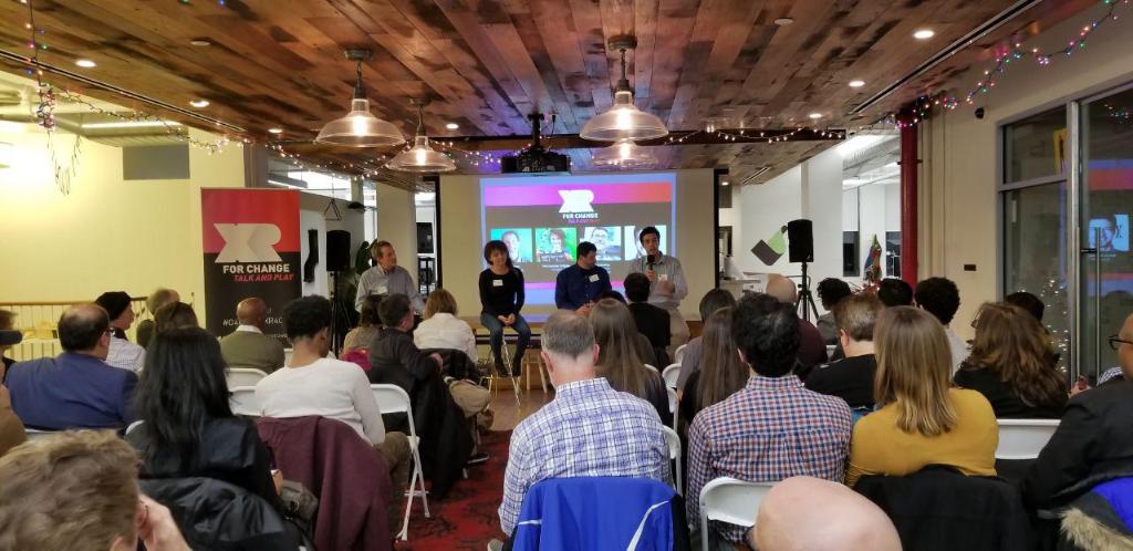 SamsungNext's tweet image. What are the best ways to make sure project based learning can excel with immersive technologies? @davidkleeman coming in with some great questions for the panelists. We&apos;ve got a packed house eager to find out more. #XR4C #SamsungNEXTNY