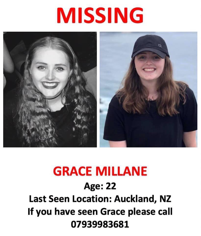 ULHC’s Grace has been missing for 5 days. She has not returned to her hostel room in Auckland New Zealand and family members have had no contact since Saturday 1st December. The Embassy have been contacted. Please share and contact if you have any information.