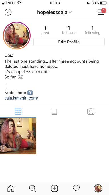Watch Caia's leaked NSFW photo on TwXstars