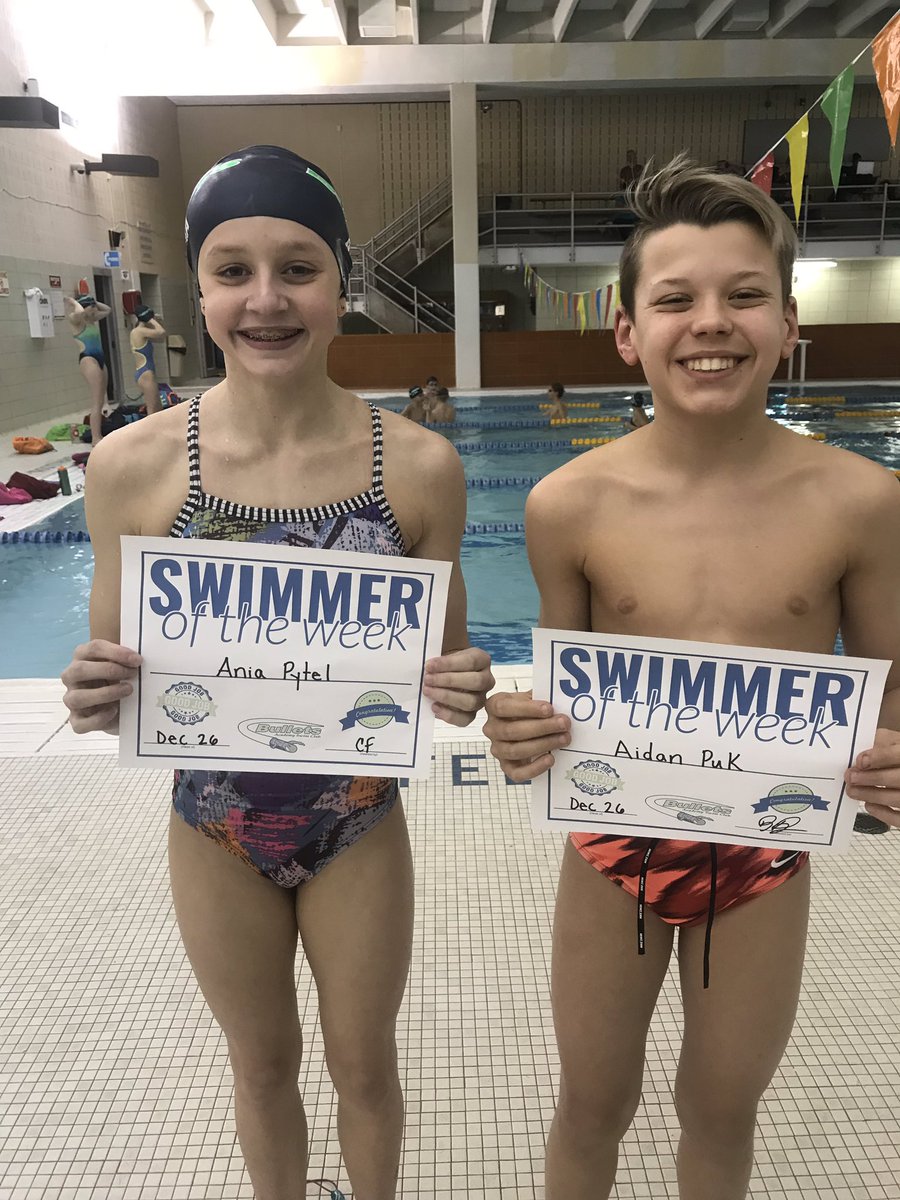 AcademyBullets's tweet photo. Consistent hard work in practice and outstanding performances in Indy with the determination to make improvements during the meet make Ania & Aidan deserving winners of the Westmont Bullets #SwimmersOfTheWeek Awards. #APx2 https://t.co/1qiW7kikhk