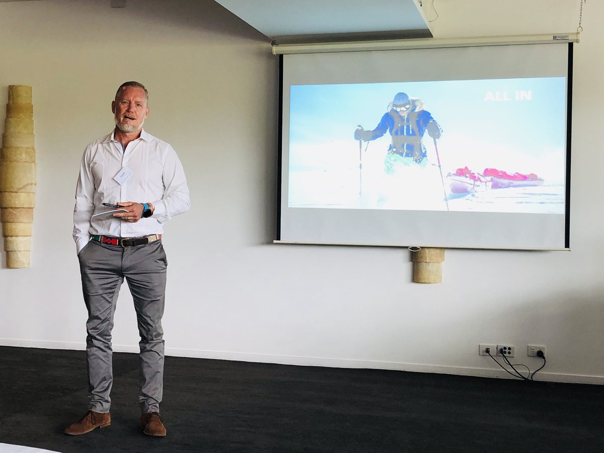 CathMayorMayNot's tweet image. Exceptional presentation by Dr Geoff Wilson, veterinarian and adventurer. Be ALL IN in everything you do! #ascend #learningnewstuff