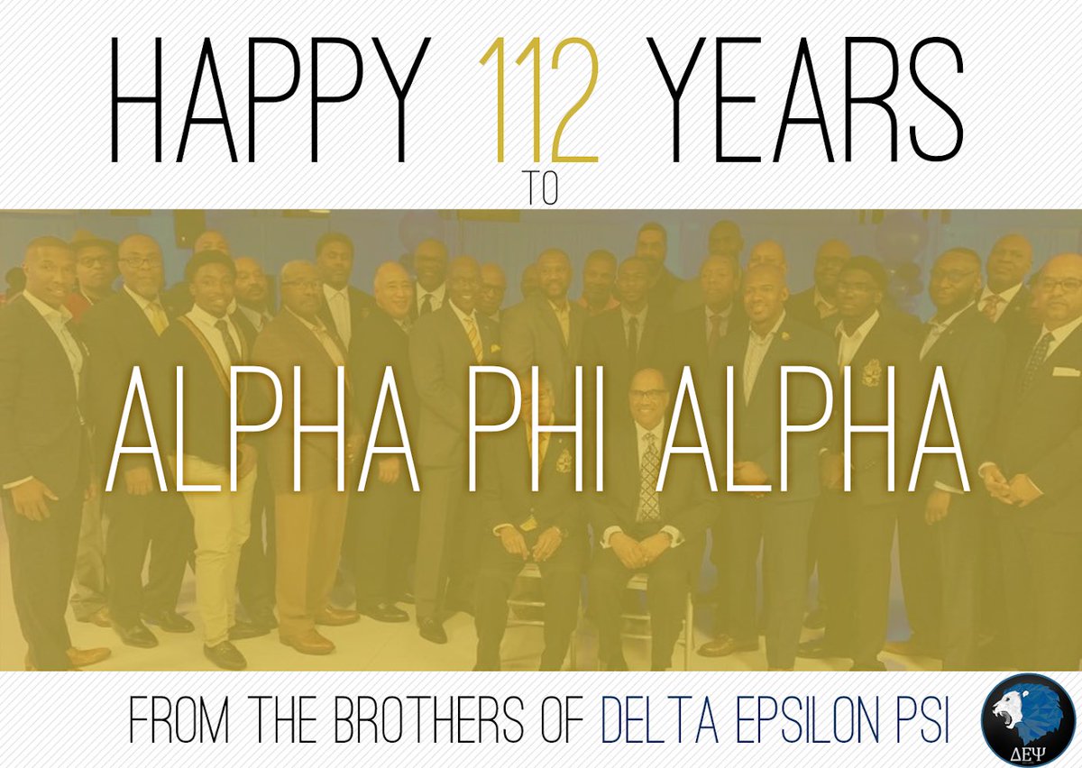 Happy 112 Years to the First Intercollegiate Black Greek Lettered Organization in the nation. Thank you for paving the way for culturally-based organizations like us to be created. #greekunity