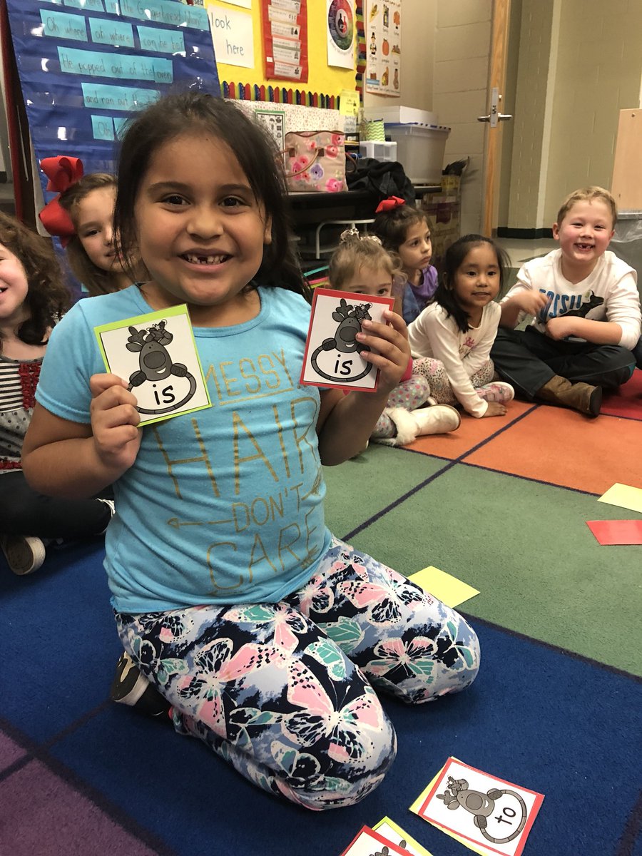 Kindercubs loved playing sight word concentration today!