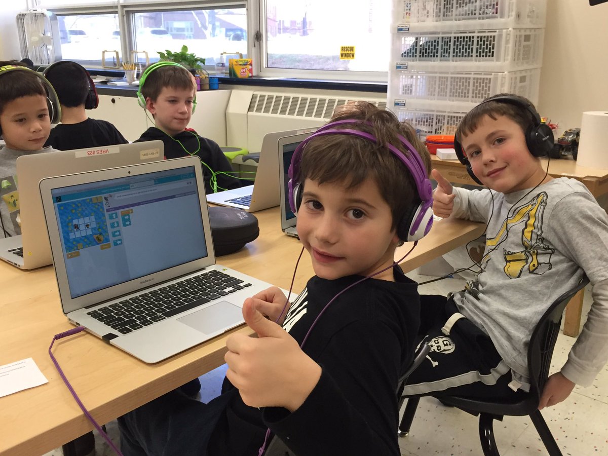Students at Virginia Road are having a great time learning how to code.  #HourOfCode