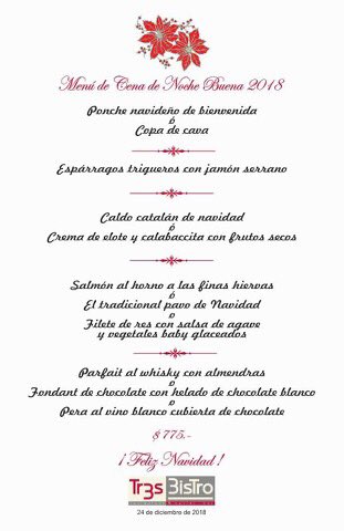 3istro's tweet photo. Nuestro menú de cena de noche buena. 

Esperemos contar con su presencia y festejar estas fechas importantes con ustedes. 

#tr3s3istro 
#oaxaca 
#navidad https://t.co/KaQIjwfaba
