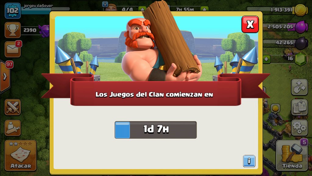 AmericansUnite6's tweet photo. Ya falta poco para los juegos del clan‼️😱 eso significa que dentro de poco tendremos mas recompensas y hay que darle duro en todo así que vamos con todo https://t.co/tB3GZnqNuw