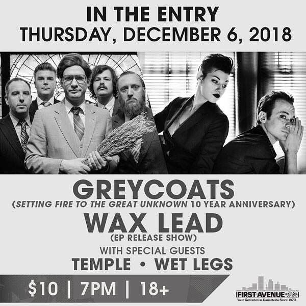 THURSDAY at  <a href="/FirstAvenue/">First Avenue</a> w/@WaxLead | 7pm doors, 8pm show | Tix: bit.ly/2BRJTyL