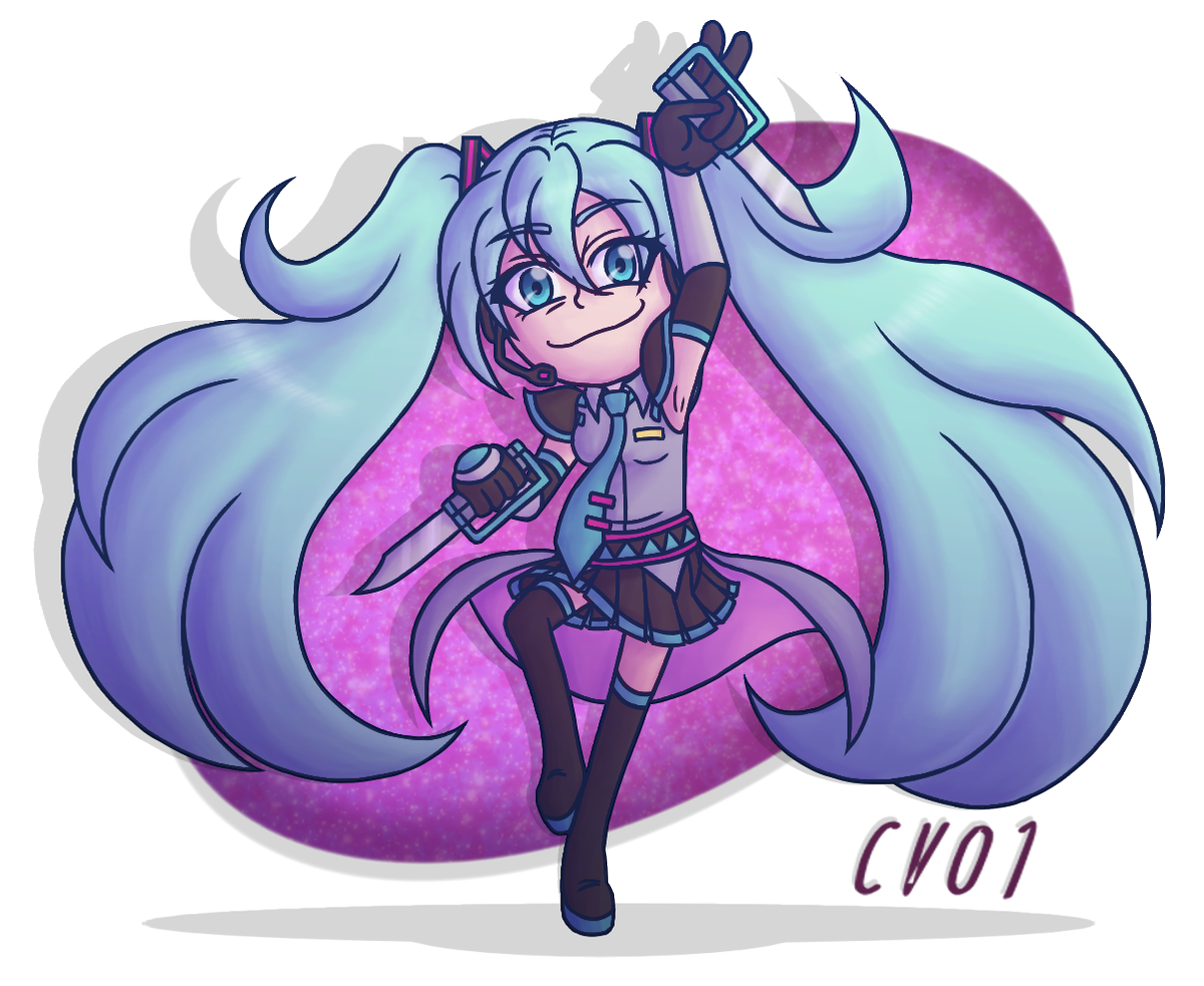 RedQueenMiku's tweet photo. #HatsuneMiku! Battle Mode! 
Man, I love doing this redraw bonanza.

#Vocaloid #MikuHatsune https://t.co/9toPgHyYVs