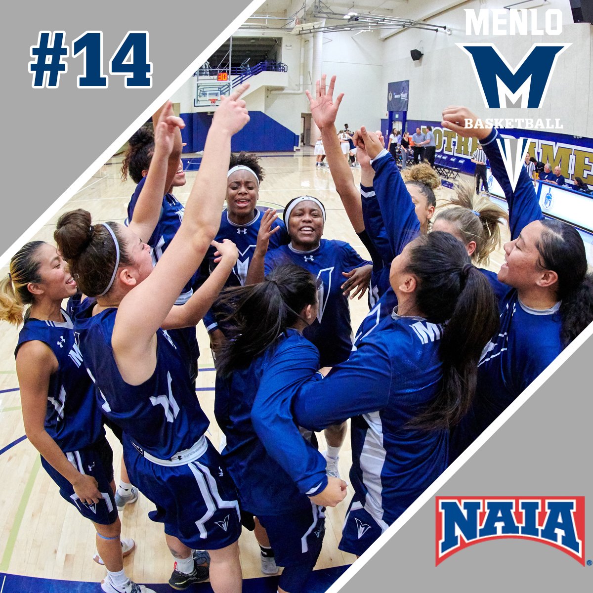 In the first <a href="/NAIA/">NAIA</a> Women's Basketball Poll of the year, <a href="/MenloWBB/">Menlo Women's Bball</a> is up two spots to #14! Menlo is one of 7 unbeaten teams in the nation (7-0) and are now ranked as high as they've ever been in the NAIA DI. bit.ly/2rk6TAg