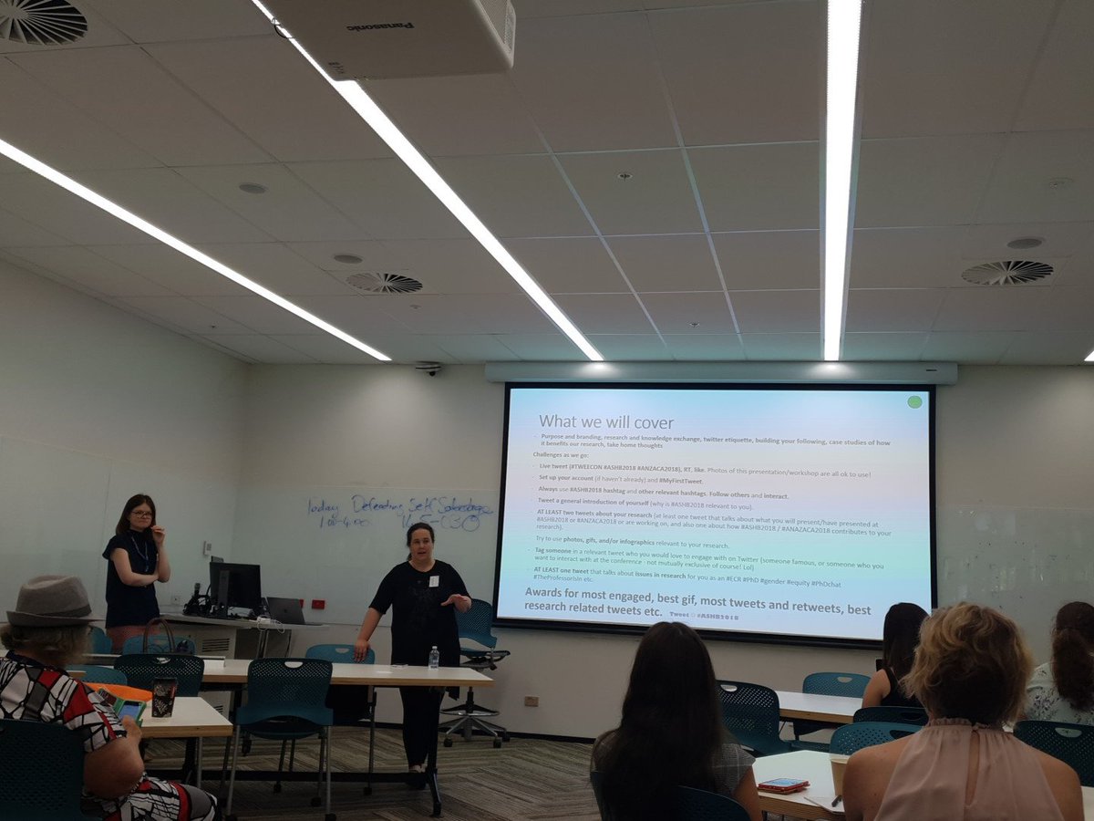 Learning how to twitter #ashb2018 #ANZACA2018