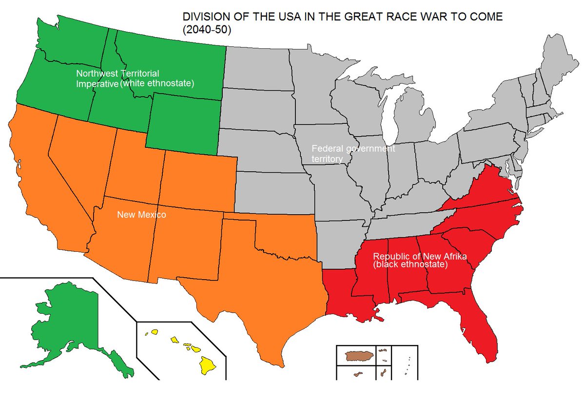 8) The leaders of these factions, particularly the Michigan Klan leader Robert Miles, came up then with the first iteration of the white-nationalist ethnostate. He wanted to create just such a state in the Pacific Northwest. This plan was called “the Northwest Imperative.”