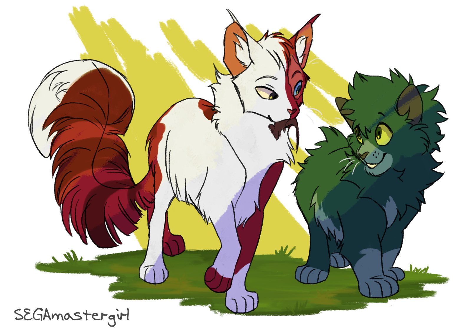 SEGAmastergirl on X: My not so warrior cats, warrior cats. My