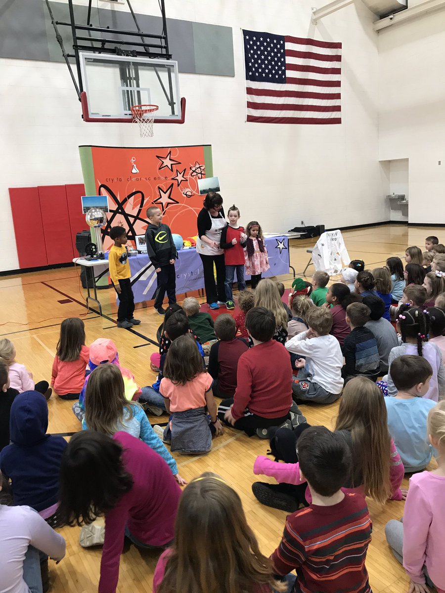Crystal Clear Science was so cool today!  My little Kinders loved this presentation!!!!  We learned so much!!! #MLBallstars #OurStory #mulberryelementary