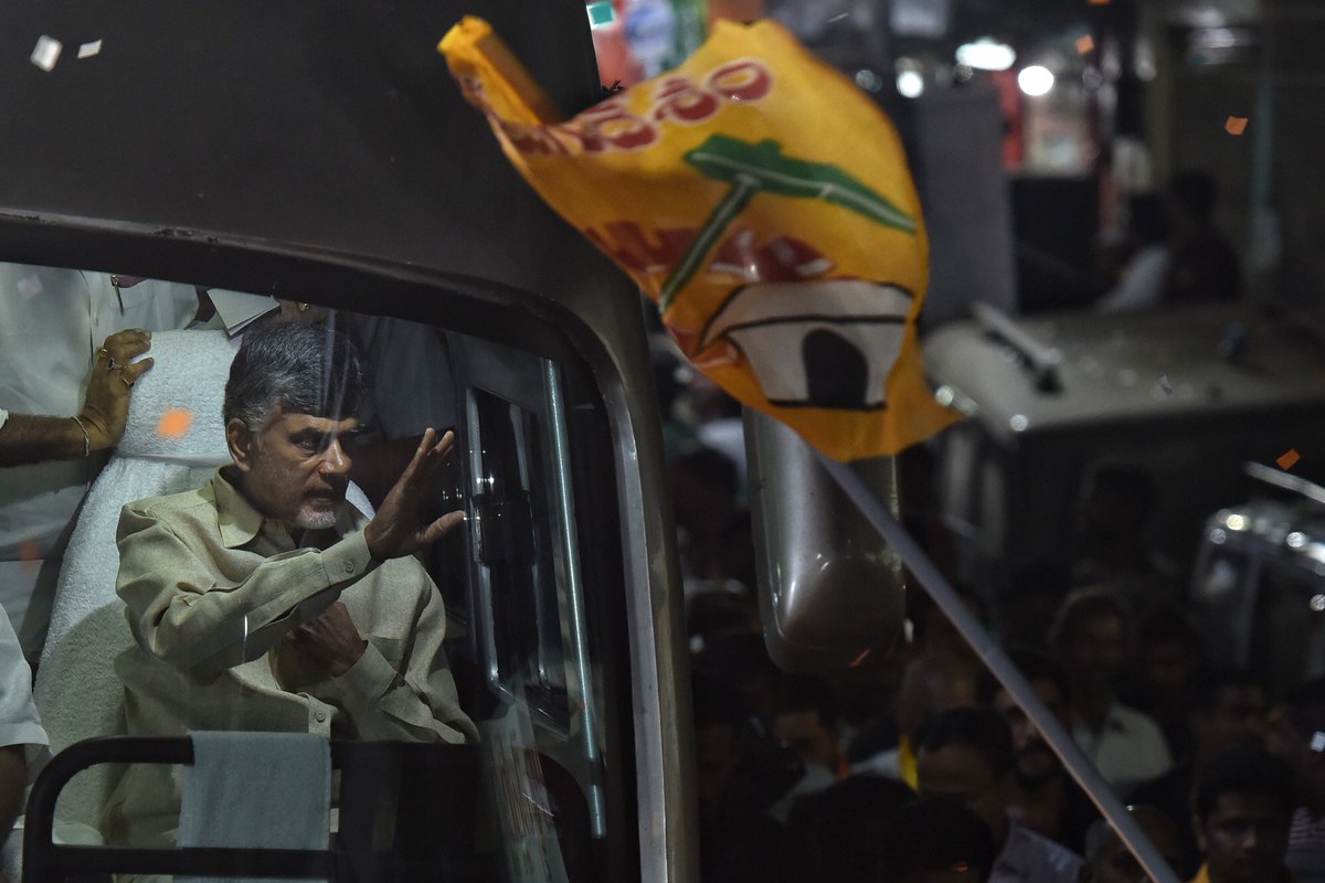 ncbn's tweet image. Glimpses from the roadshow at Secunderabad, Telangana. Overwhelmed by the love and support that the people have showed.
