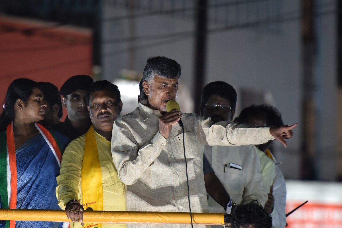 ncbn's tweet image. Glimpses from the roadshow at Secunderabad, Telangana. Overwhelmed by the love and support that the people have showed.