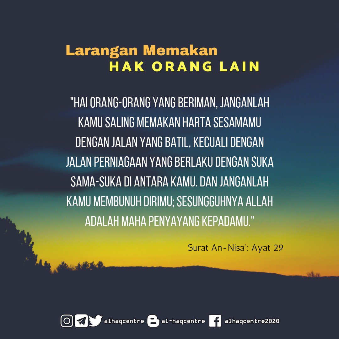 Mengambil Hak Orang Lain