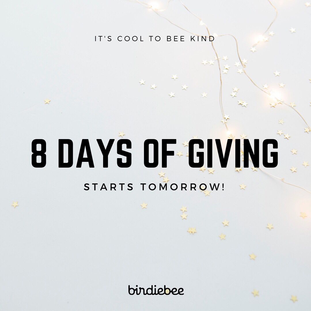 birdiebee's tweet photo. It’s cool to bee kind! In an effort to give back and bee kind this holiday season, we’re hosting Birdiebee’s first ever *8 Days Of Giving Holiday Giveaway* on Instagram! Join us! Every day for the next eight days. 🖤 #itscooltobeekind #BEEgiving #happyholidays #mybirdiebee 🐝 https://t.co/j3LSMXrrDJ