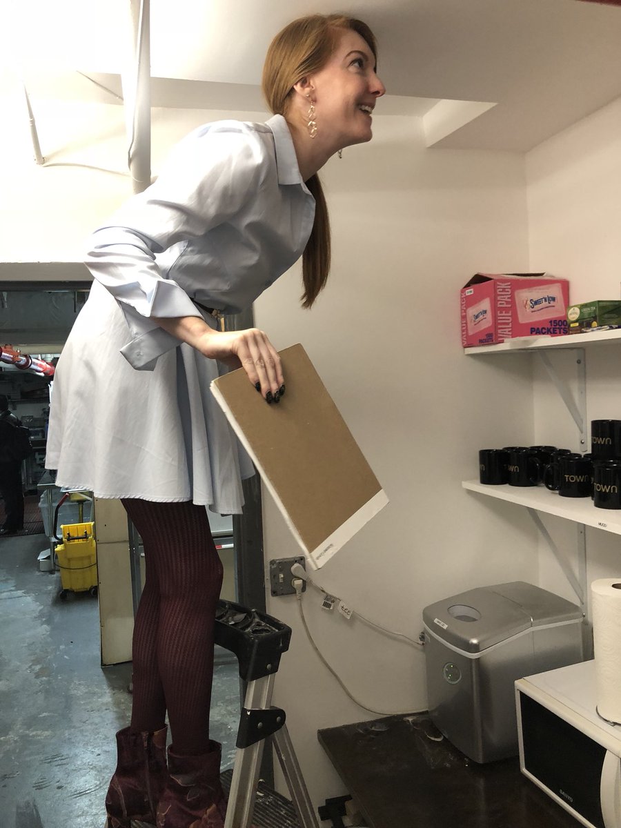 Swatting flies! In heels! On stools! #SHEnanigans