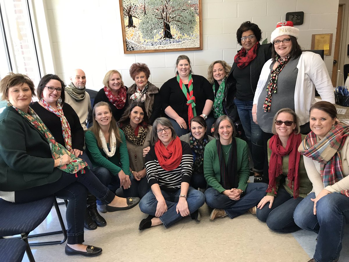Christmas scarf day at LOJH! #lojheagles #12daysofChristmas