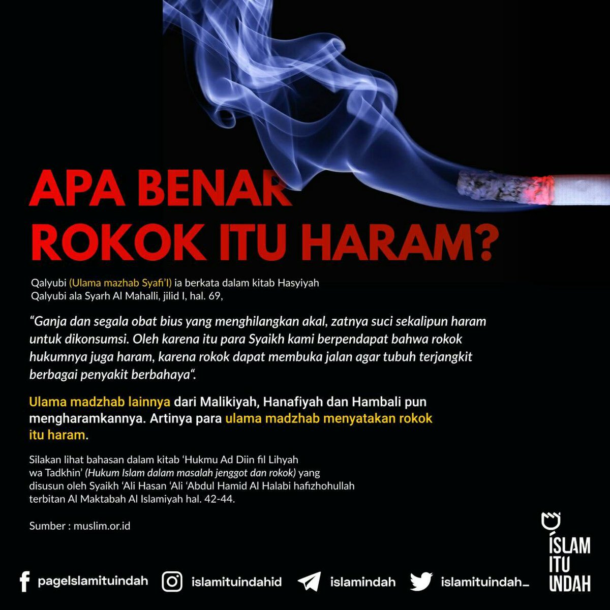 Hukum merokok dalam islam