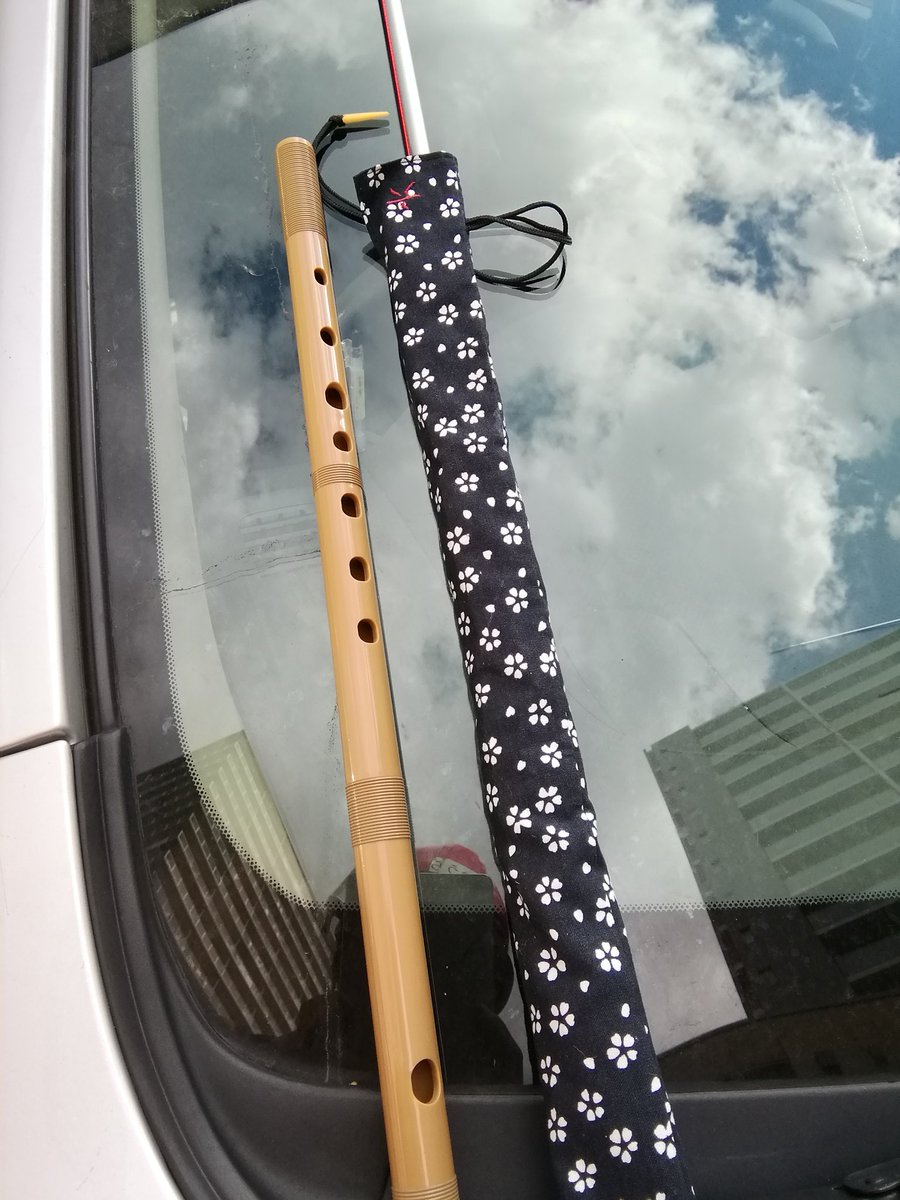スター ひろじ テンカラ大魔王 横笛のケースが自作テンカラ竿にちょうどいいことに気付いた