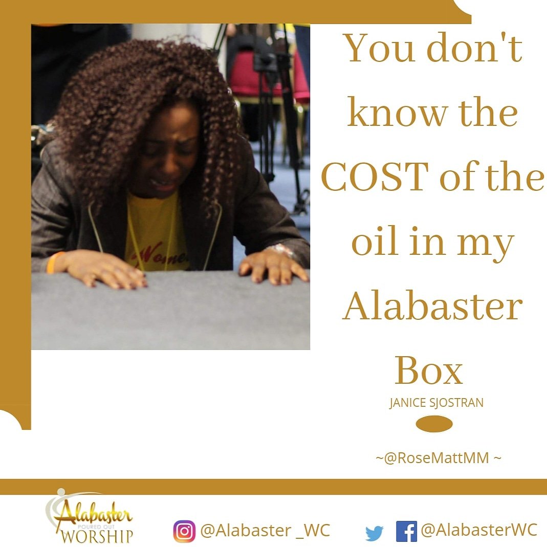 RoseMattM's tweet photo. Noone will ever understand the cost of your worship.
.
.
.
Break Open Your Alabaster Box and Worship at the feet of Jesus 🙌
.
.
.
#AlabasterWC #WLConn@ct #PouredWorship #HeartWorship #RelentlessWorshipers #BreakOpenYourAlabasterBox #Worship https://t.co/A9vho8m1gu