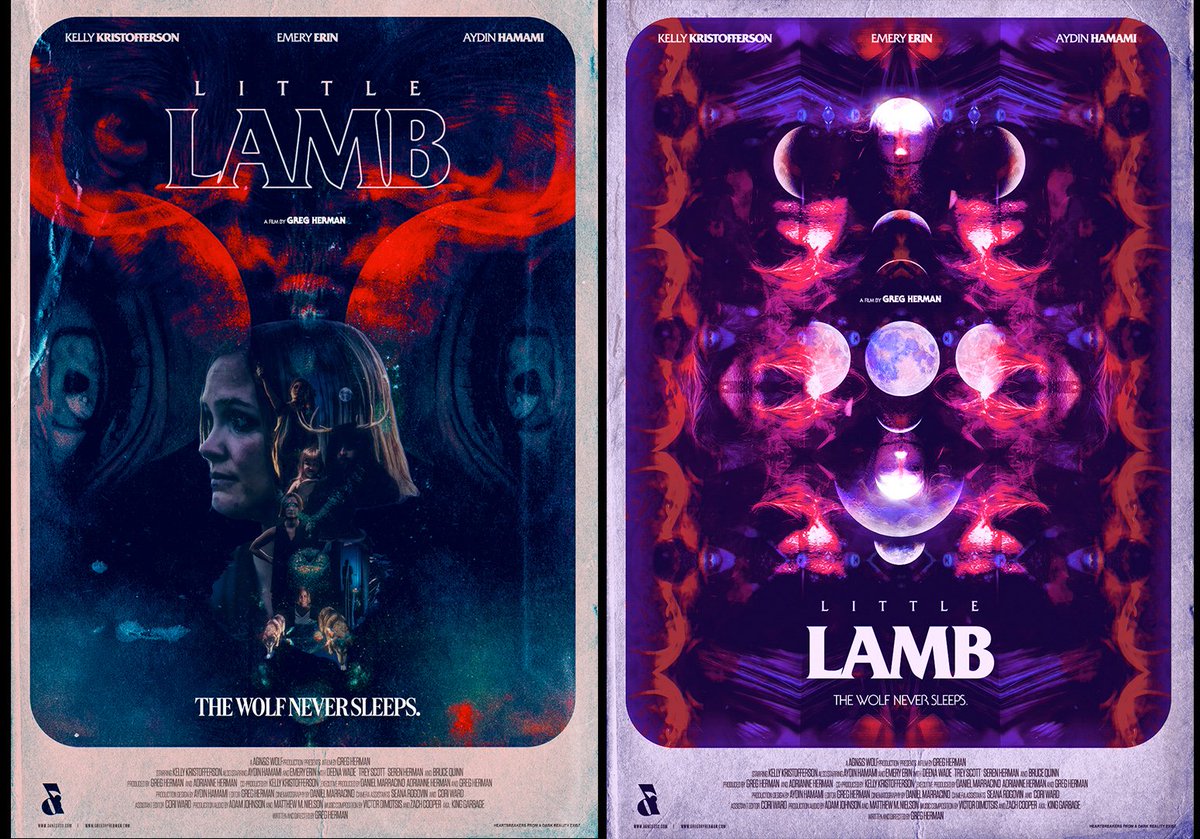 AGN3SWolf's tweet photo. We decided to explore more Little Lamb posters in the vein of retro thriller grindhouse horror, circa 1980's style. FUN TIMES were had !
Check the results and tell us what you like! #littleLamb #movieposter #gregherman #designerdirector @MoreChi
(v4) https://t.co/FIKLVOd5ui