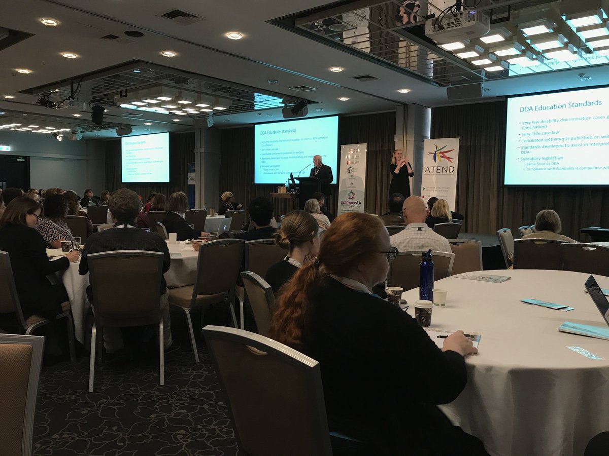 adcet_edu_au's tweet photo. The man, the myth, the legend; Trevor Allan schooling the room on legislation #pathways14 https://t.co/j1MkRJZCGb