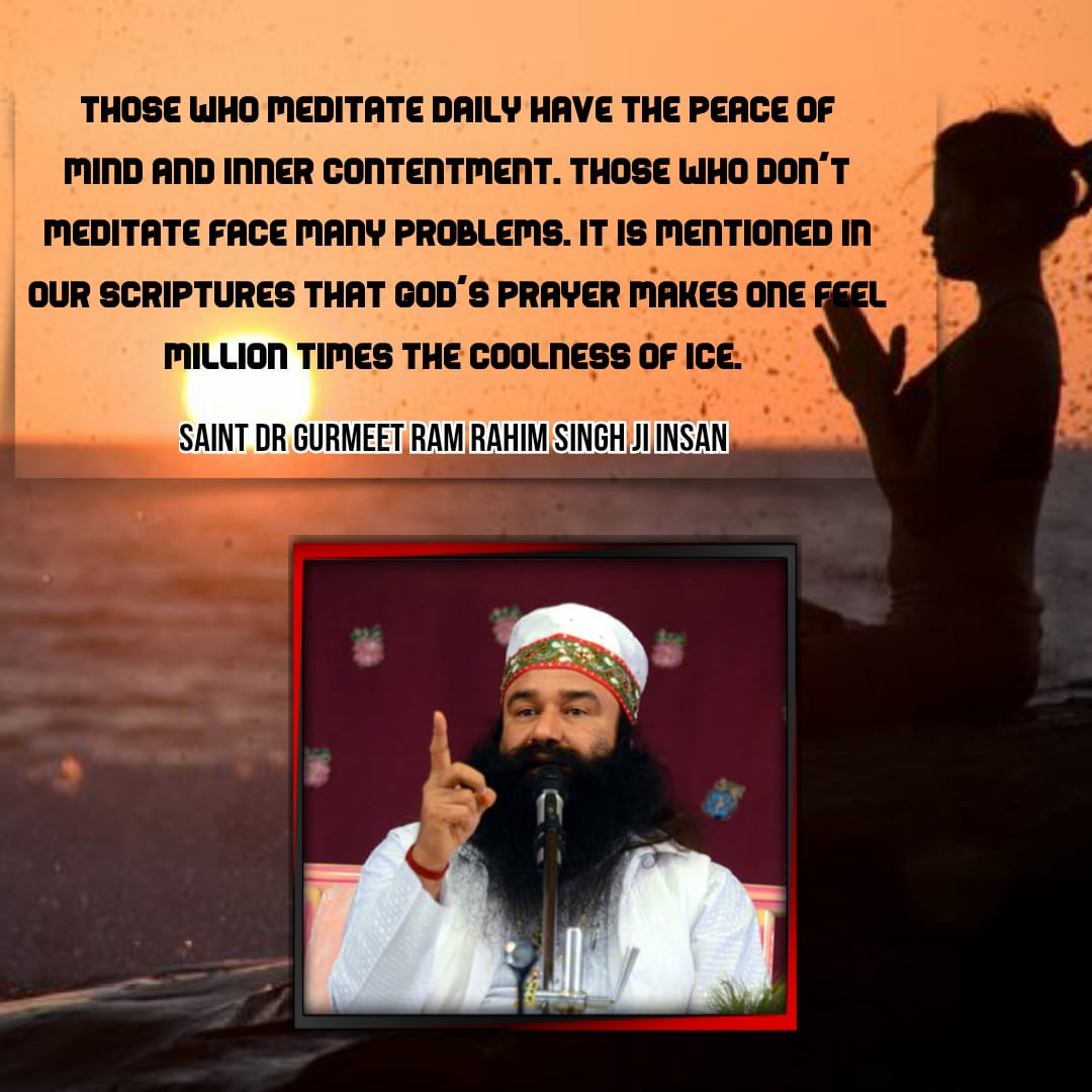 sandy70002's tweet photo. #OneKeyToAllProblems
Recitation of God's words replaces negative thought with more realisticand positive thoughts.
@Gurmeetramrahim https://t.co/QBgWo5MO9R