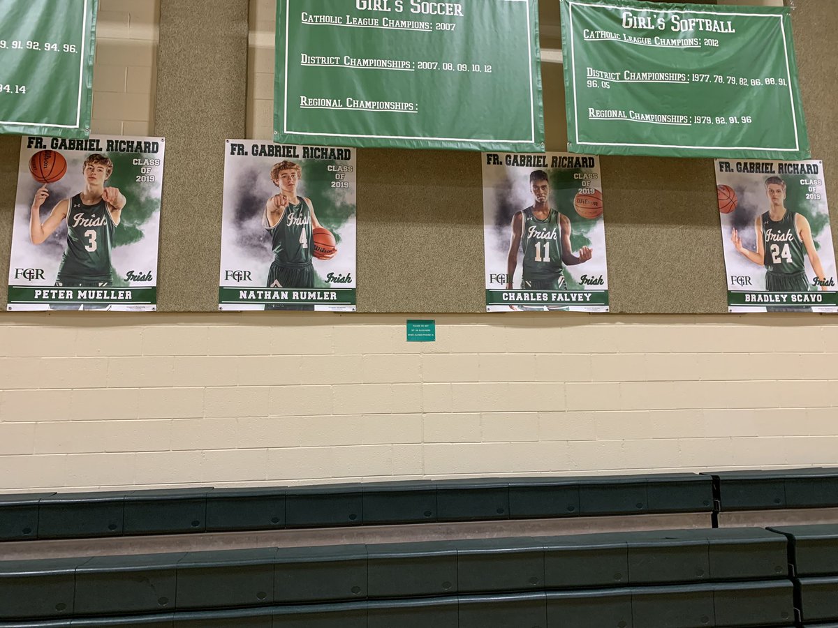 FGRathletics's tweet photo. Big shout out to @rbowdenphoto for our team banners and senior banners. Great work! Go Irish! https://t.co/7NuVwjknAm