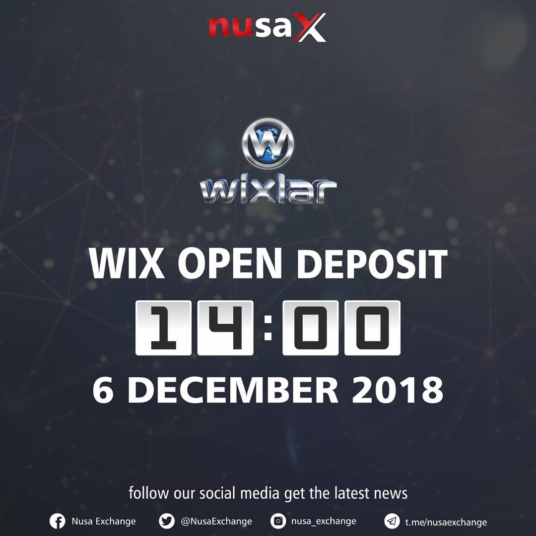NusaExchange's tweet image. Hello member nusaX 👋
And additional information, we also open deposit for WIXLAR, SHOWHAND, and AGRICOIN 6 December 2018.

#wixlar #showhand #agricoin
#cryptocurrency #Blockchain
