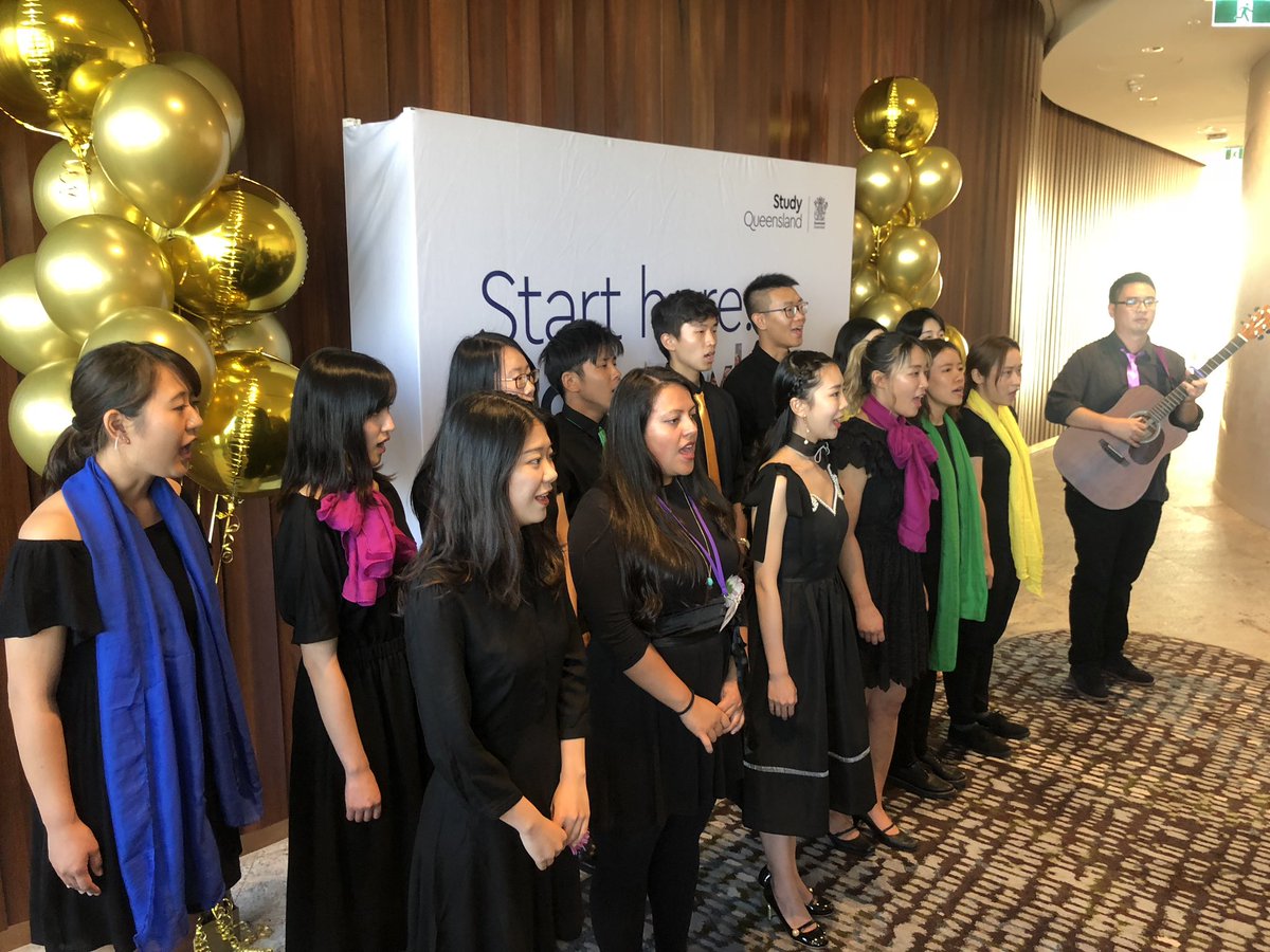 shannwilloughby's tweet photo. Beautiful pre-event entertainment at the @StudyQld Excellence Awards - the amazing Raise Your Voice performance #ryvcf #StudyQLDAwards https://t.co/OPBtAEZ0Jb