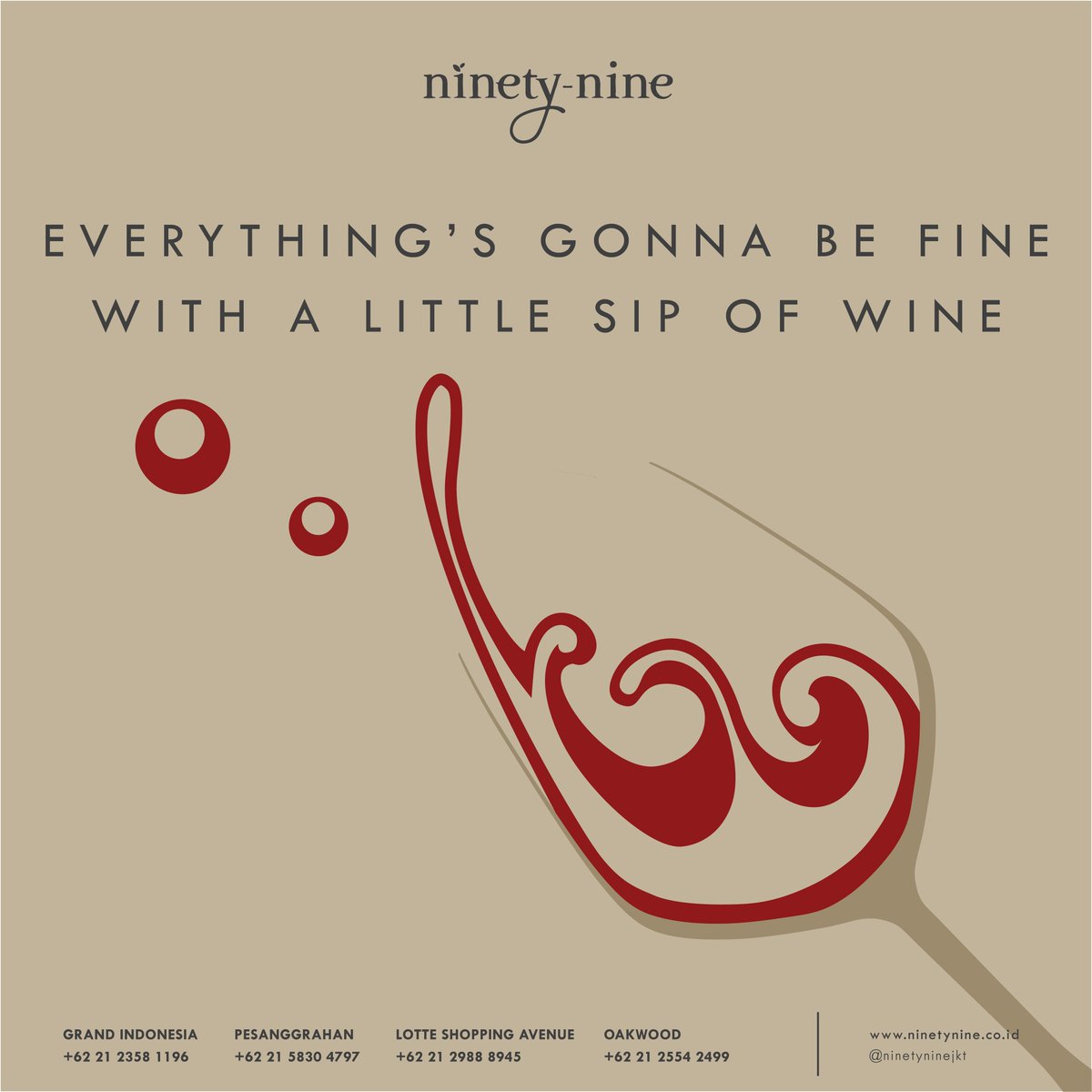 No worries, wine will have your back!